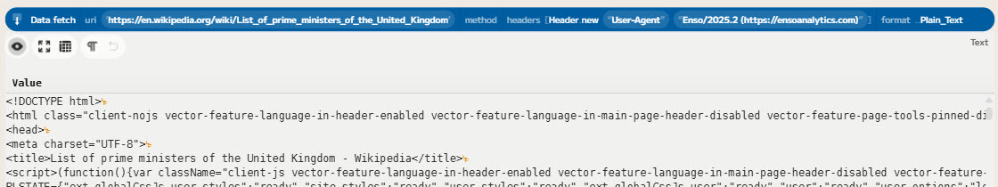 Fetch Wikipedia Page